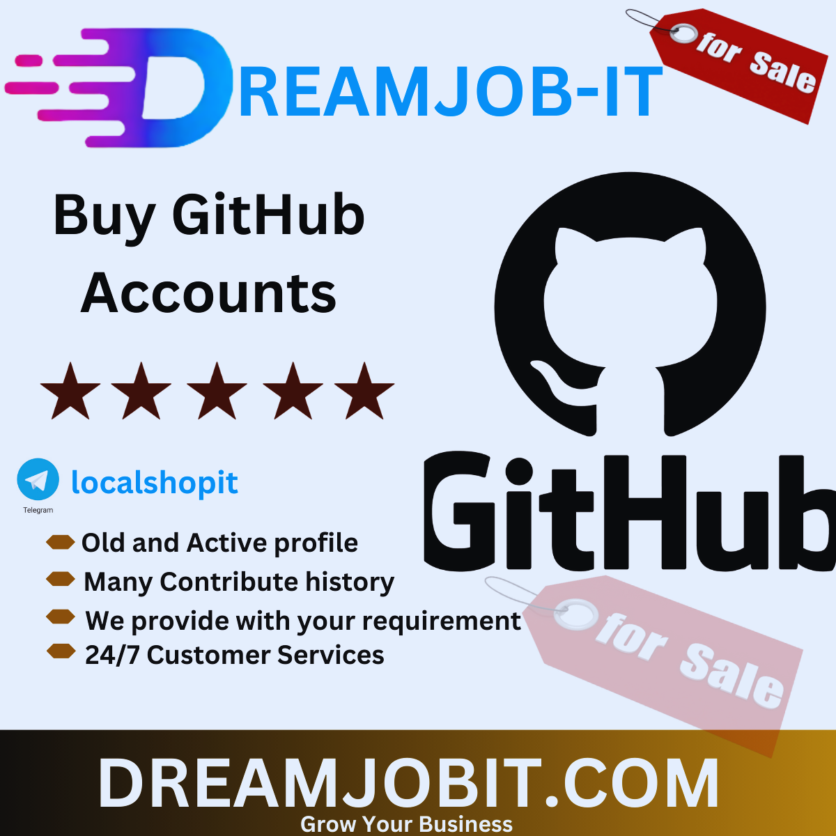 Buy GitHub Accounts 100% Safe & Secure Accounts